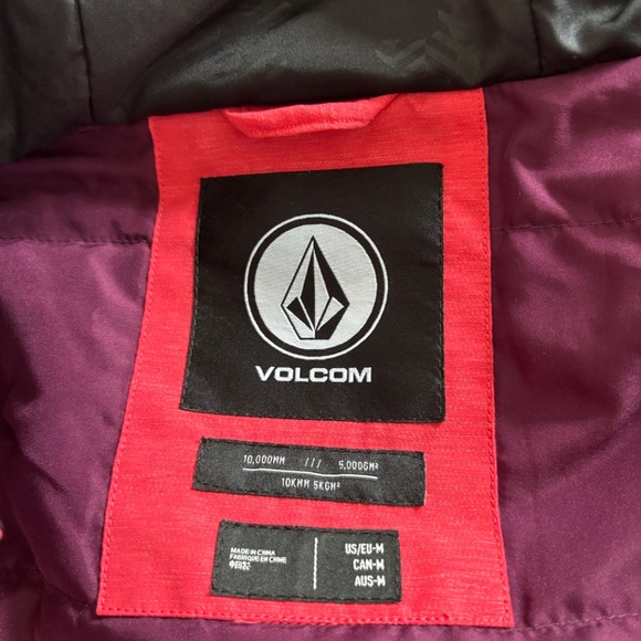 Volcom Women's Size M Salmon Pink Medium weight Winter Jacket - Picture 9 of 14
